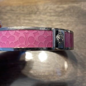 Pink Coach Bangle Bracelet